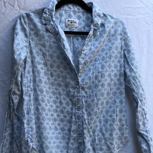 ANTHROPOLOGIE holding horses western button up